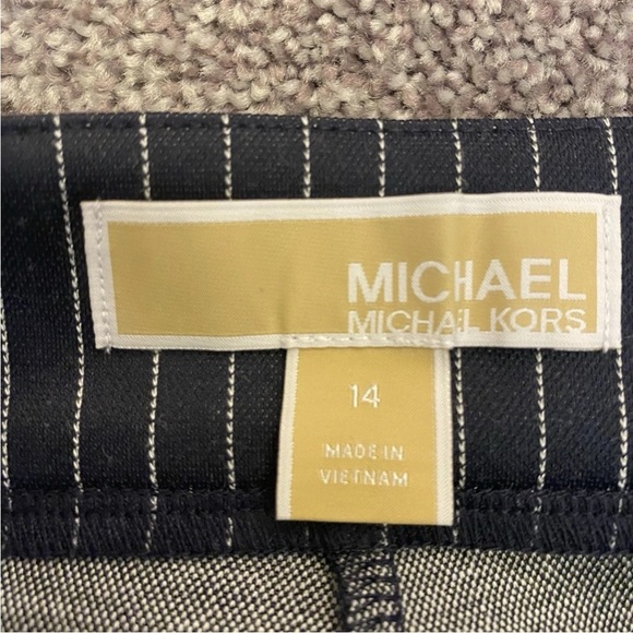 Michael Kors Women's High-Rise Straight Ankle Pants Admiral Size 14 - NWT $110 - Picture 12 of 16
